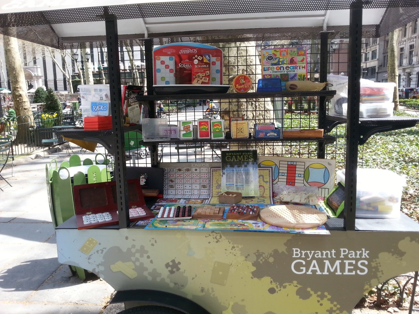 Bryant Park Games Cart