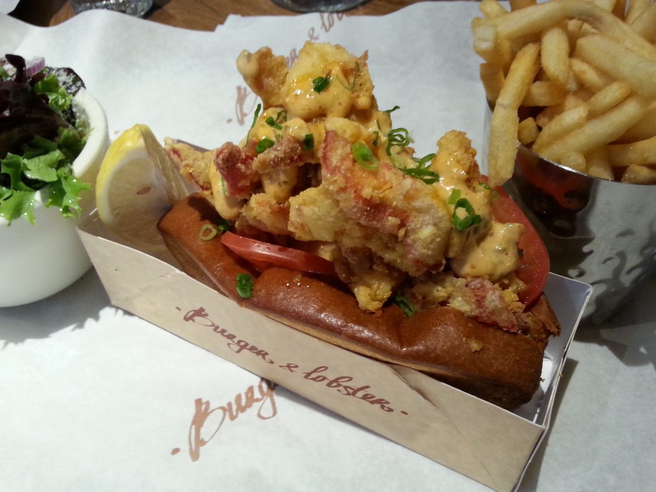 Burger & Lobster Po Boy Lobster Roll