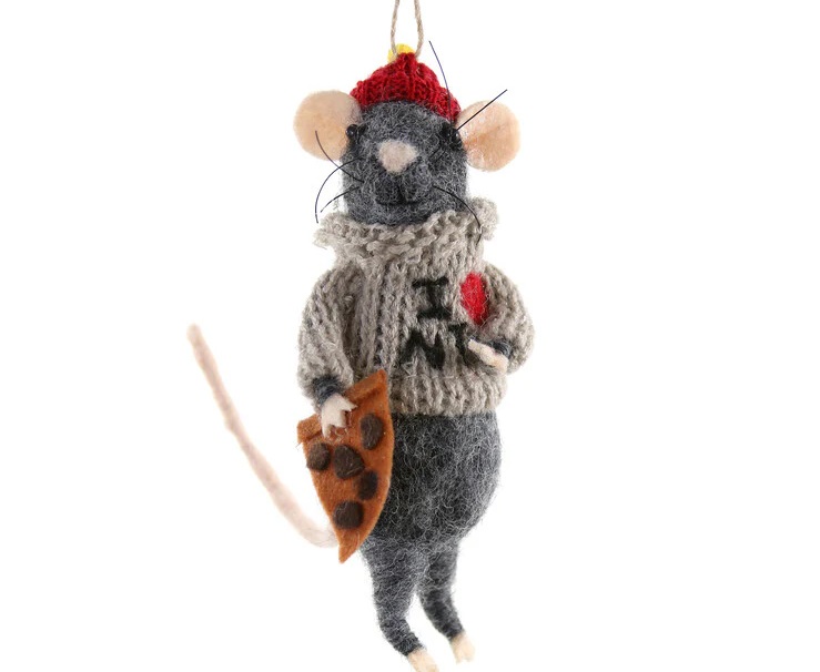 Pizza Rat Ornament